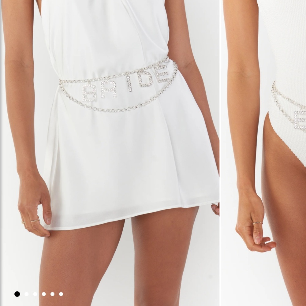 Show Me Your Mumu Bride Rhinestone Chain Belt